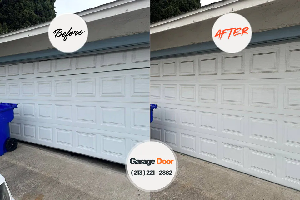 Before and after: garage door repair Land O' Lakes, FL